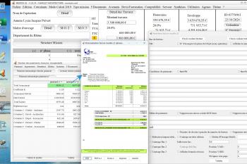 nouvelle affichage automatique du marché ou commande sur modèle 22 de facture logiciel de facturation d'honoraires Architecte Médicis Mac et PC v26.30